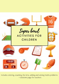Preview of Super Bowl Football Math | 2 Level Activities