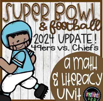 Preview of Super Bowl Football Math *2024 UPDATE NOW AVAILABLE*