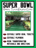 Super Bowl / Football Themed Room Transformation (Editable)