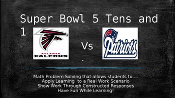 Preview of Super Bowl Fractions - Applying Comparing, Adding and Subtracting Fractions