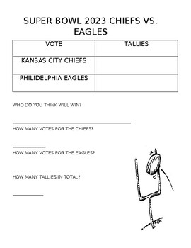 2022 Super Bowl Predictions - Graphing & Coloring Activity