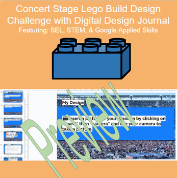 Preview of Super Bowl Halftime StagePrompt STEM Challenge w/ Digital Workbook & Lesson Plan