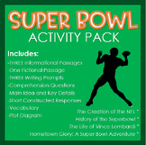 Super Bowl Informational/Fiction/Writing Activity Pack