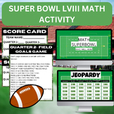 Super Bowl LVIII/ Football themed Math Game