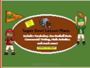 Preview of Super Bowl Lesson Plans