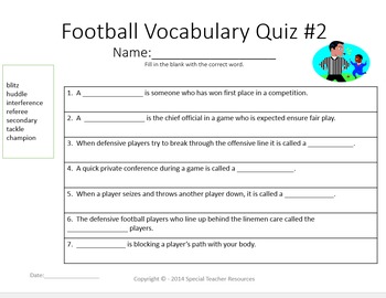 Nfl trivia hard - Teaching resources