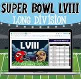 Super Bowl Math 2024: Long Division Activity