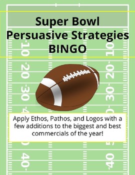 Preview of Super Bowl Persuasive Strategies BINGO