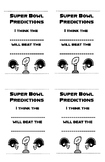 Super Bowl Prediction Ballots