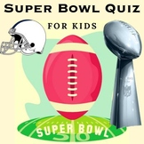 Super Bowl Quiz Printable Worksheets for Kids