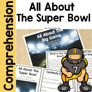 Preview of Super Bowl Reading Comprehension Passages & Activities: Football & Super Bowl 24