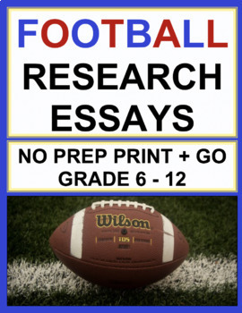 Preview of Football Research Project | Printable & Digital