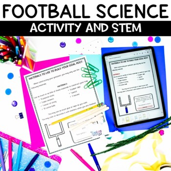 Preview of Football STEM Activity  Super Bowl Lesson