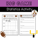 Big Game Statistics Activity