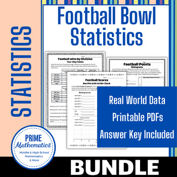 Preview of Football Bowl Statistics Super Bundle