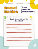 Super Bowl Writing Prompt | February Classroom Activities