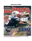 Super Bowl XXXVI-XL Math and Literacy Packet