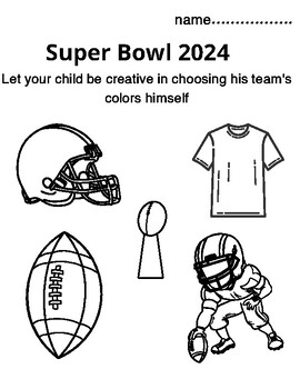 Preview of Super Bowl worksheet
