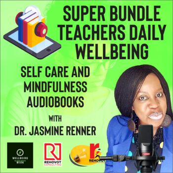 Preview of Super Bundle Teachers Wellbeing, Selfcare and Mindfulness Audiobooks