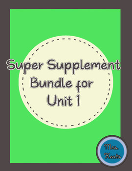 Preview of Super Bundle for Unit 1, Third Grade ELA 
