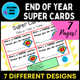 FREE Super Cards-For Teachers or Students