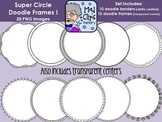 Super Circle Doodle Frames Set 1