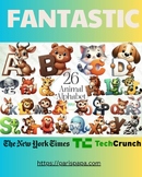 Super Cute Animals Alphabet Illustration Commercial Licens