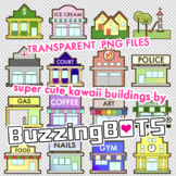 Super Cute Kawaii Buildings by BuzzingBOTS