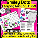 Super Cute "Smiley Dots" Math & Colors Learning Pages! -- 