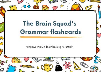 Preview of Super Easy Grammar Flashcards