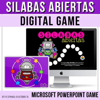 Preview of Silabas Abiertas Digital Game (Spanish)