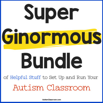 Preview of Super Ginormous Bundle of Helpful Stuff to Set Up and Run Your Autism Classroom