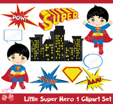 Super Hero 1 Clipart Set