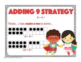 Super Hero Addition Strategy: Adding from Nine Mental Math
