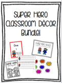 Super Hero Classroom Decor Bundle- Editable