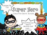 Superhero Classroom Theme Decor {EDITABLE images}