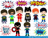 Super Hero Clip Art school halloween decor comic book birt