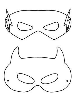 Super Hero Coloring Masks by My Little Dragonflies | TpT