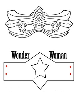Super Hero Coloring Masks by My Little Dragonflies | TPT