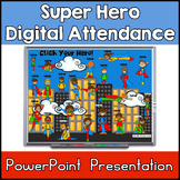 Super Hero Editable Digital Attendance PowerPoint Presentation