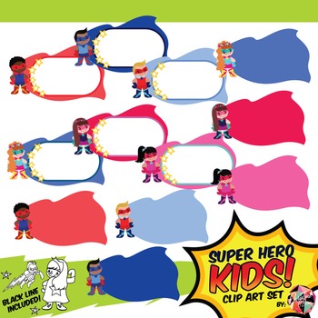 36 Kids Superhero Clipart Superheroes Kids Clipart 