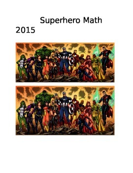 Preview of Super Hero Math Posters