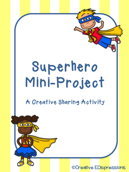 Preview of Super Hero Mini Poster Project
