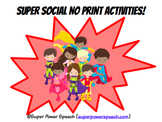 Super Social Skills No Print Activities