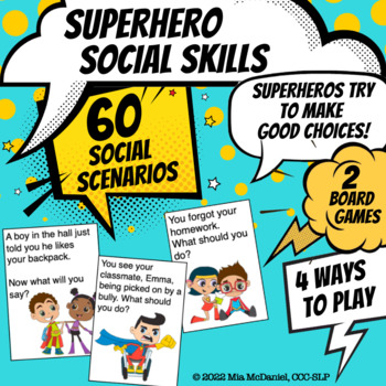 Preview of Super Hero Social Skills for Pragmatic Language