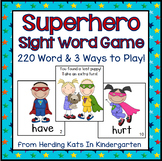 Superhero Sight Word Game