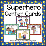 Superhero Themed Pocket Chart  Center Cards