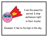 Super Hero Theme Punctuation Posters