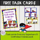 Super Hero Theme Task cards For r-controlled vowels -er -i