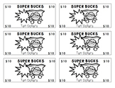 Super Hero Themed "Super Bucks: